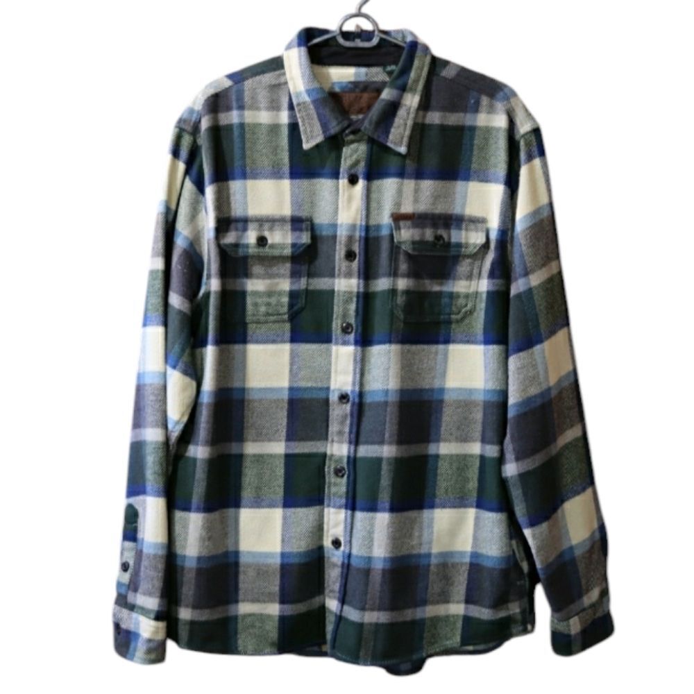 Orvis XL Gorpcore Plaid Button Down Shirt Cotton Polyester Heritage Outdoor